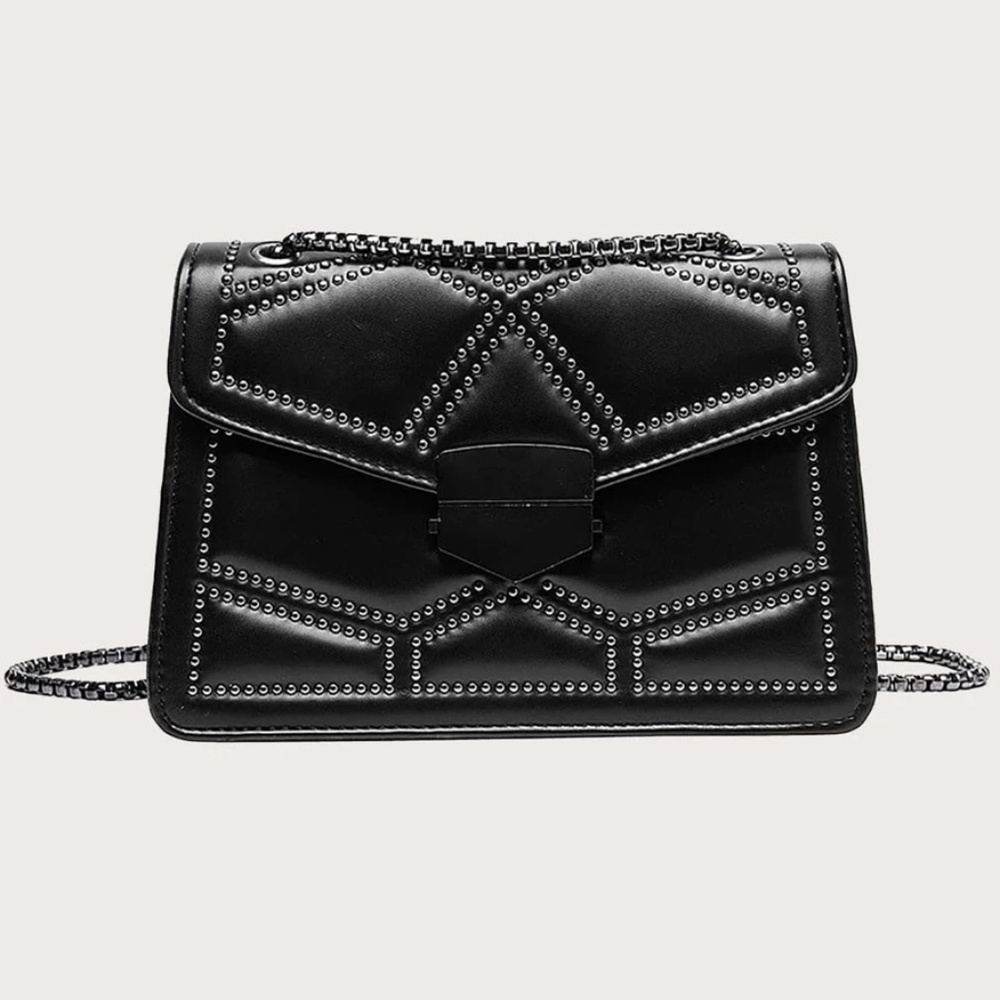Studded Chain Evening Shoulder Crossbody Bag - Picture 13 of 14